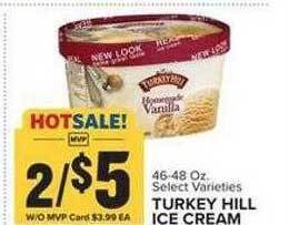 Food Lion Turkey hill ice cream offer