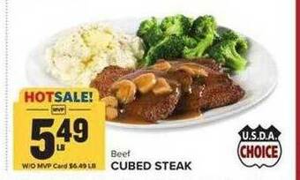 Food Lion Beef cubed steak offer