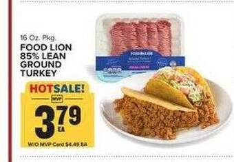Food Lion Food lion 85% lean ground turkey offer