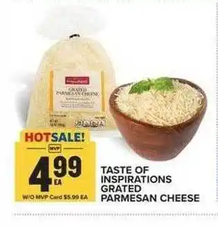 Food Lion Taste of inspirations grated parmesan cheese offer