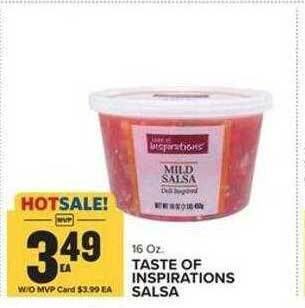 Food Lion Taste of inspirations salsa offer