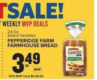 Food Lion Pepperidge farm farmhouse bread offer
