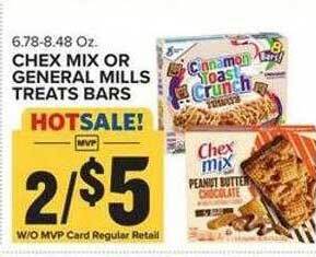 Food Lion Chex mix or general mills treats bars offer