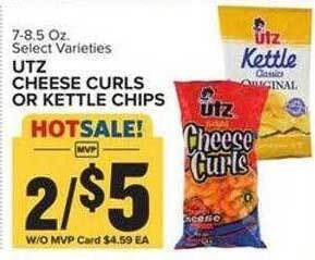 Food Lion Utz cheese curls or kettle chips offer
