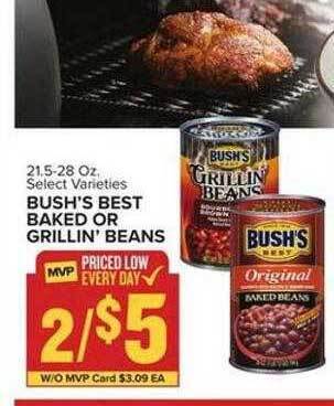 Food Lion Bush's best baked or grillin'beans offer