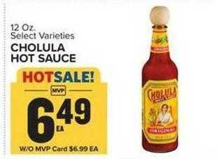 Food Lion Cholula hot sauce offer