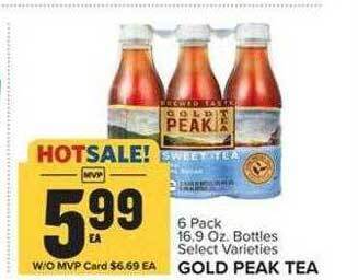 Food Lion Gold peak tea offer