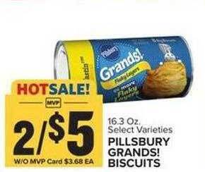 Food Lion Pillsbury grands! biscuits offer