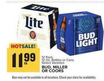 Food Lion Bud miller or coors offer