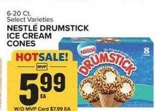 Food Lion Nestlé drumstick ice cream cones offer