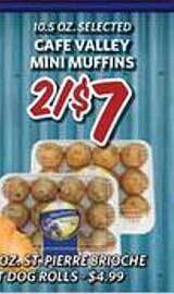 Breaux Mart Cafe valley mini muffins offer