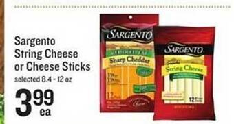 Lowes Foods Sargento string cheese or cheese sticks offer
