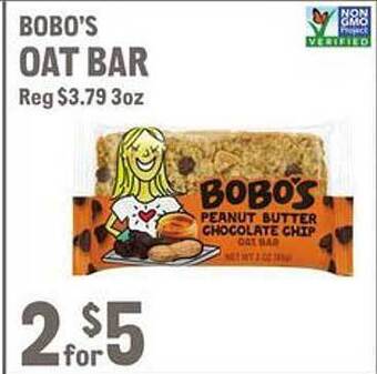 New Seasons Market Bobo's oat bar offer