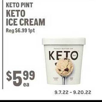 New Seasons Market Keto pint keto ice cream offer