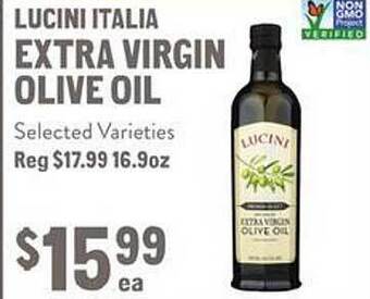 New Seasons Market Lucini italia extra virgin olive oil offer