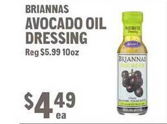 New Seasons Market Briannas avocado oil dressing offer