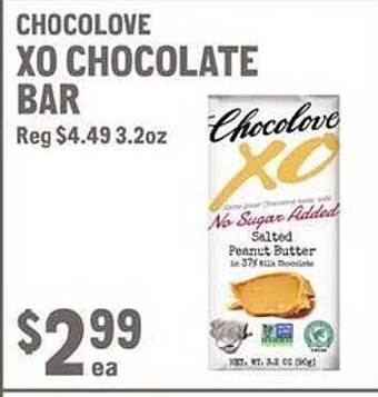 New Seasons Market Chocolove xo chocolate bar offer