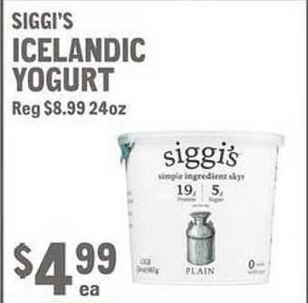 New Seasons Market Siggi's icelandic yogurt offer