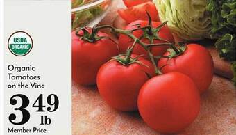 Pavilions Organic tomatoes on the vine offer