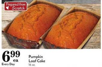 Pavilions Pumpkin loaf cake offer