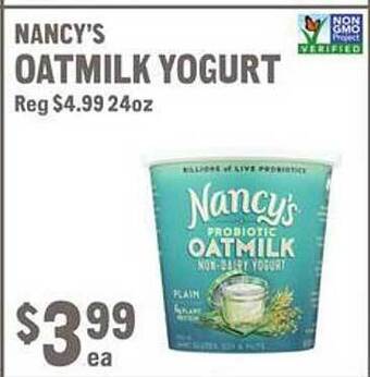 New Seasons Market Nancy's oatmilk yogurt offer