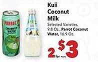 Vallarta Supermarkets Kuii coconut milk offer