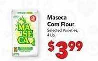 Vallarta Supermarkets Maseca corn flour offer