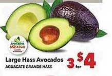 Vallarta Supermarkets Large hass avocados offer