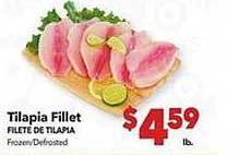Vallarta Supermarkets Tilapia fillet offer