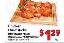 Vallarta Supermarkets Chicken drumsticks offer
