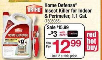 Ace Hardware Ortho home defense insect killer for indoor & perimeter, 1.1 gal. offer