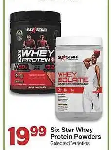 Six star whey protein powders