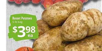 Russet potatoes