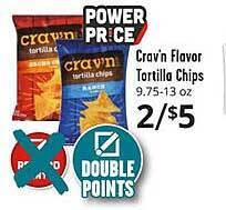Brookshire Brothers Crav'n flavor tortilla chips offer