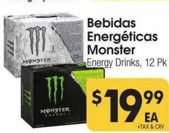 Cardenas Bebidas energéticas monster offer