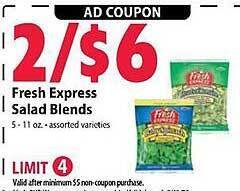 Festival Foods Fresh express salad blends offer