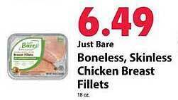 Festival Foods Just bare boneless skinless chicken breast fillets offer