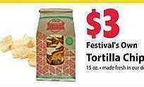 Festival Foods Festival's own tortilla chips offer