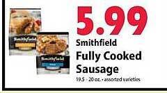 Festival Foods Smithfield fully cooked sausage offer