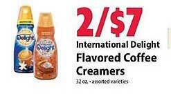 Festival Foods International delight flavored coffee creamers offer