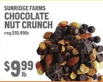 New Seasons Market Sunridge farms chocolate nut crunch offer