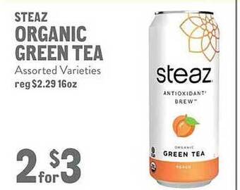 New Seasons Market Steaz organic green tea offer