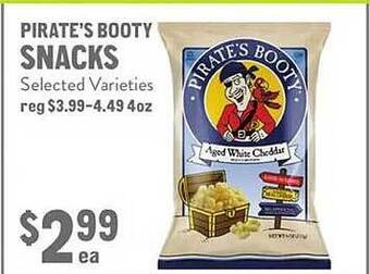 New Seasons Market Pirate's booty snacks offer
