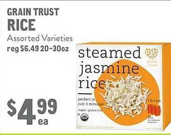 New Seasons Market Grain trust rice offer
