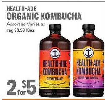 New Seasons Market Health-ade organic kombucha offer