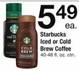 ACME Starbucks iced or cold brew coffee offer