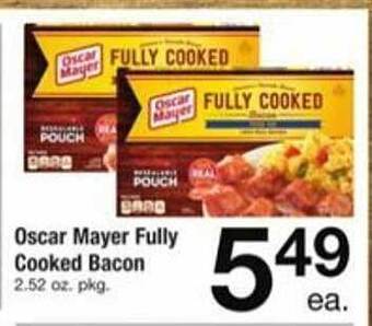 ACME Oscar mayer fully cooked bacon offer
