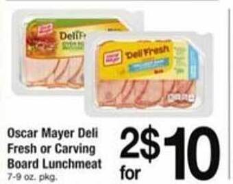 ACME Oscar mayer deli fresh or carving board lunchmeat offer