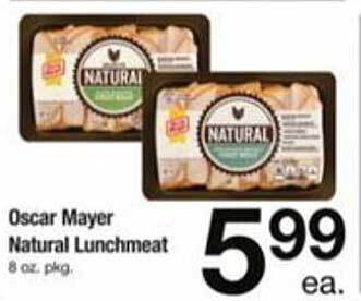 ACME Oscar mayer natural lunchmeat offer