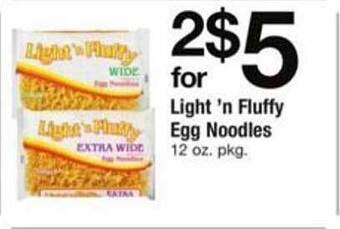 ACME Light 'n fluffy egg noodles offer